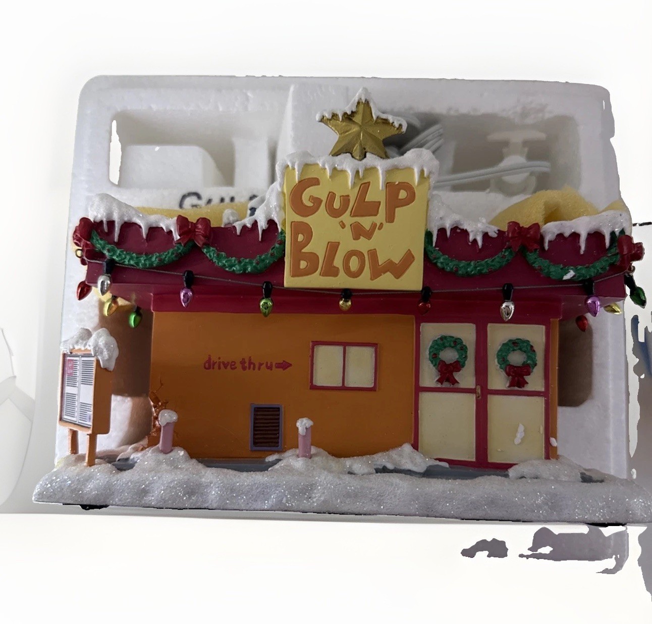GULP & BLOW HAWTHORNE VILLAGE 2006 THE SIMPSONS CHRISTMAS VILLAGE COA