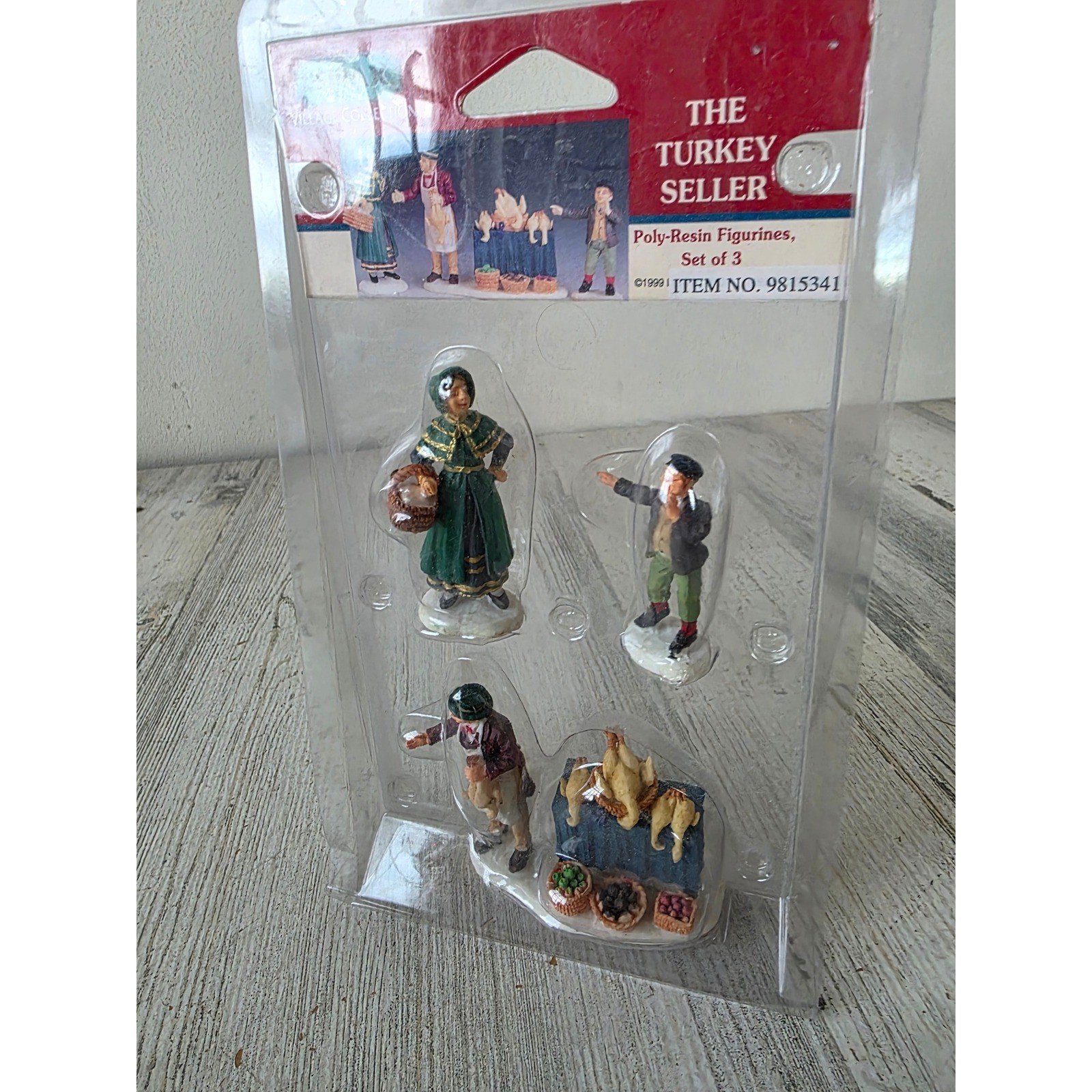 Lemax turkey seller people Victorian village Xmas 9815341 Thanksgiving people