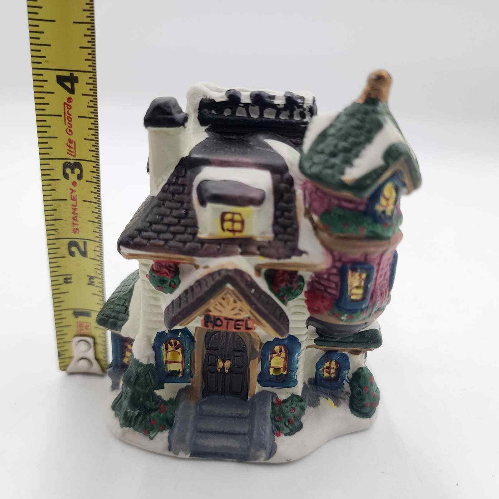 Holiday Inspirations Hand Painted Christmas Village Hotel