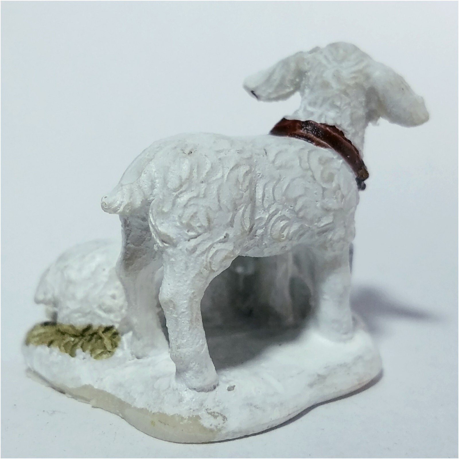 Feeding Lambs Milk Barrels Holidays Seasons Country Farm Scene Village Accessory