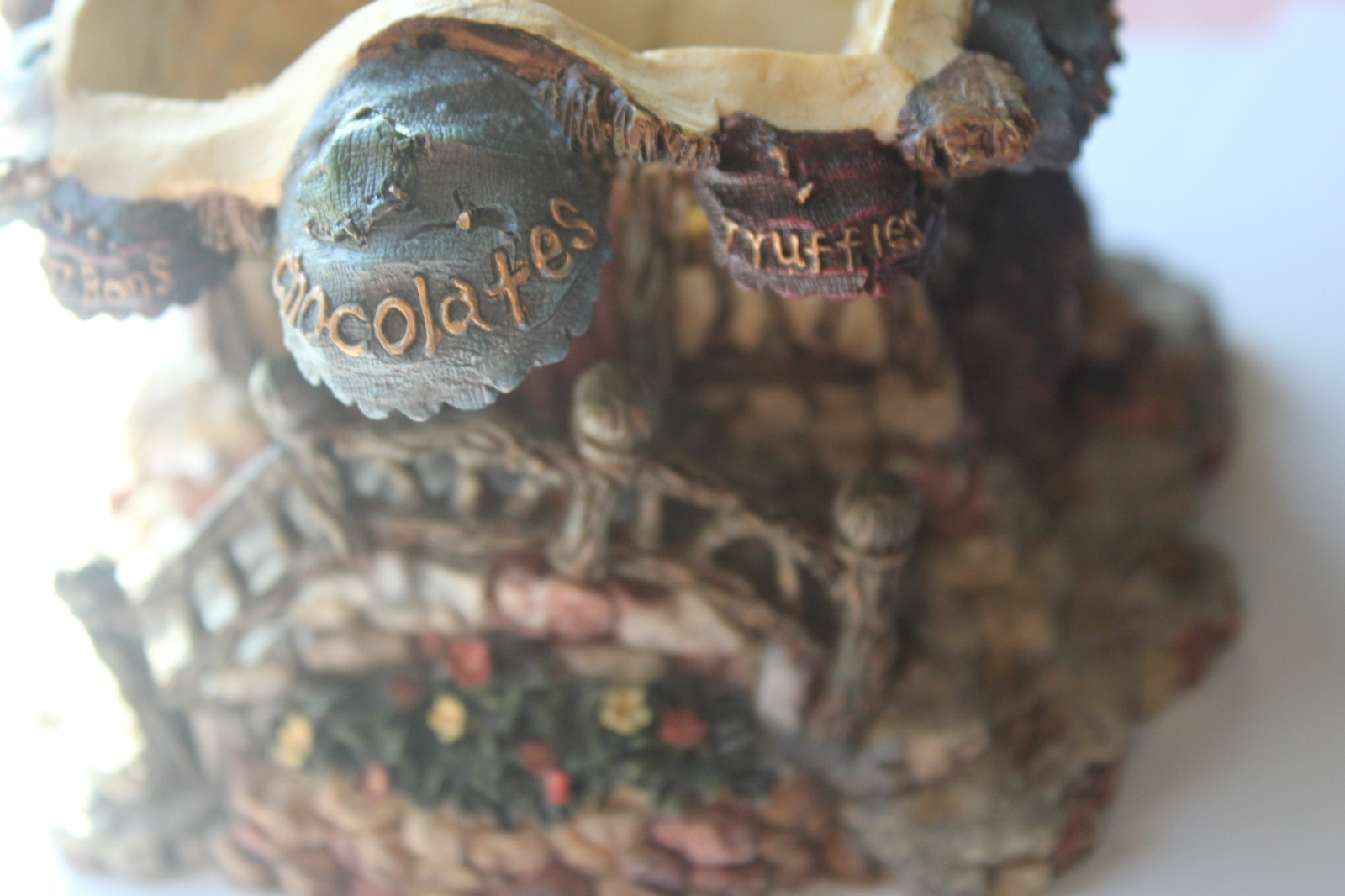 Boyds Bearly Built Villages Cocoas House Chocolate Village + Acc