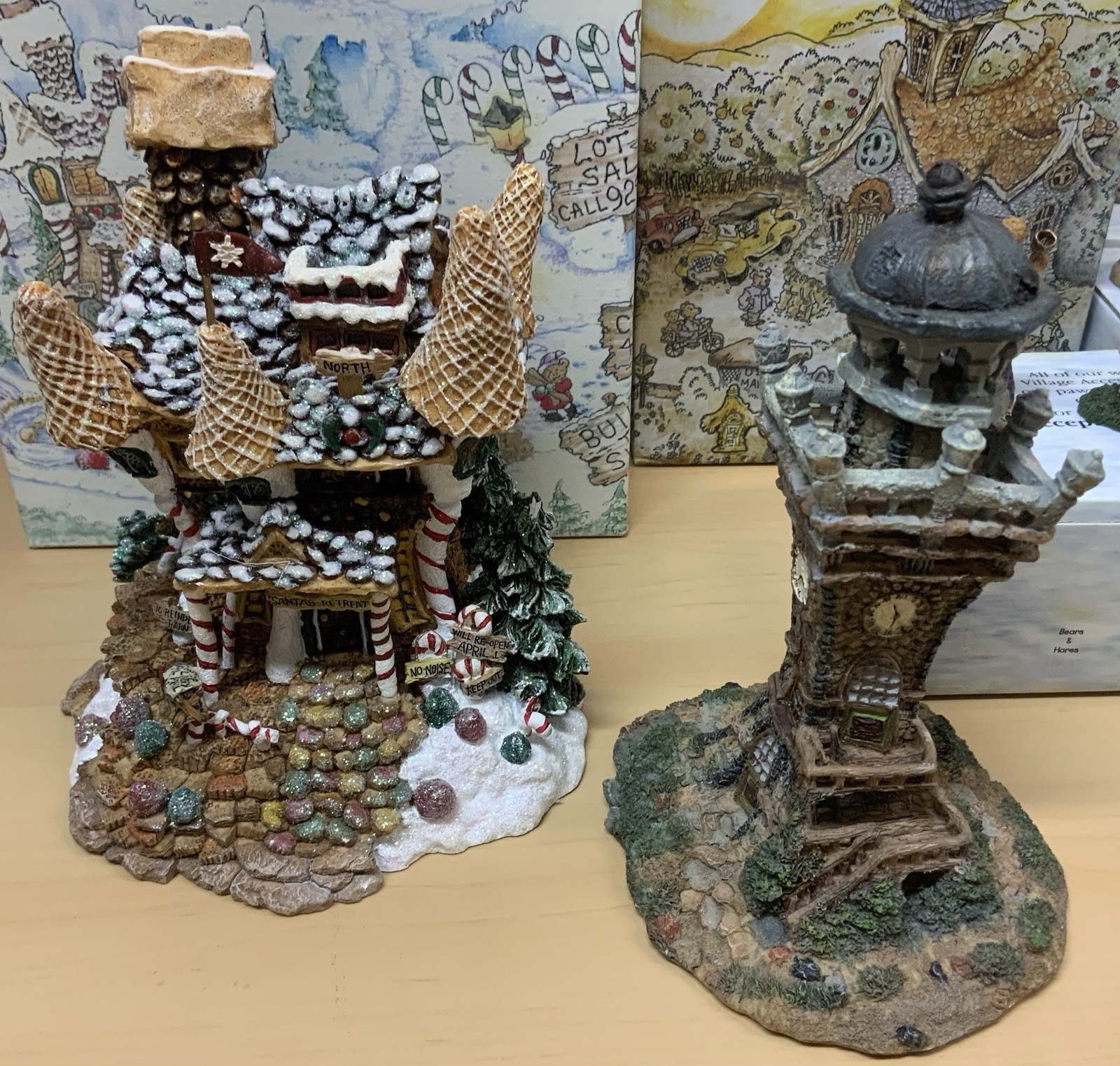 Boyd’s Bearly Built Villages Lot Of 13 Kringles Ben Chapel Woods Accessory Mini