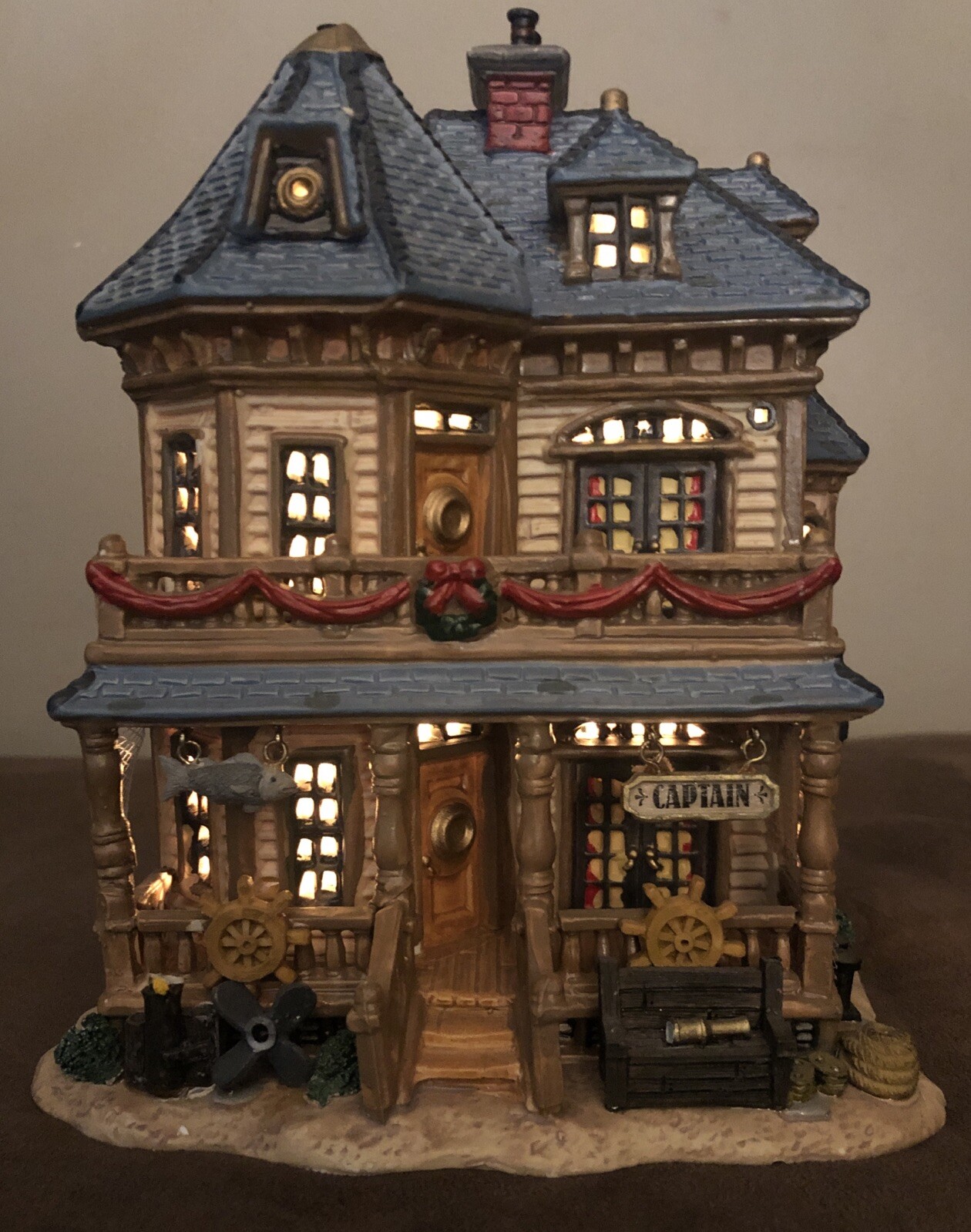 Lemax ENCHANTED FOREST Lighted CAPTAIN BLAKE’S HOUSE Christmas Village Decor