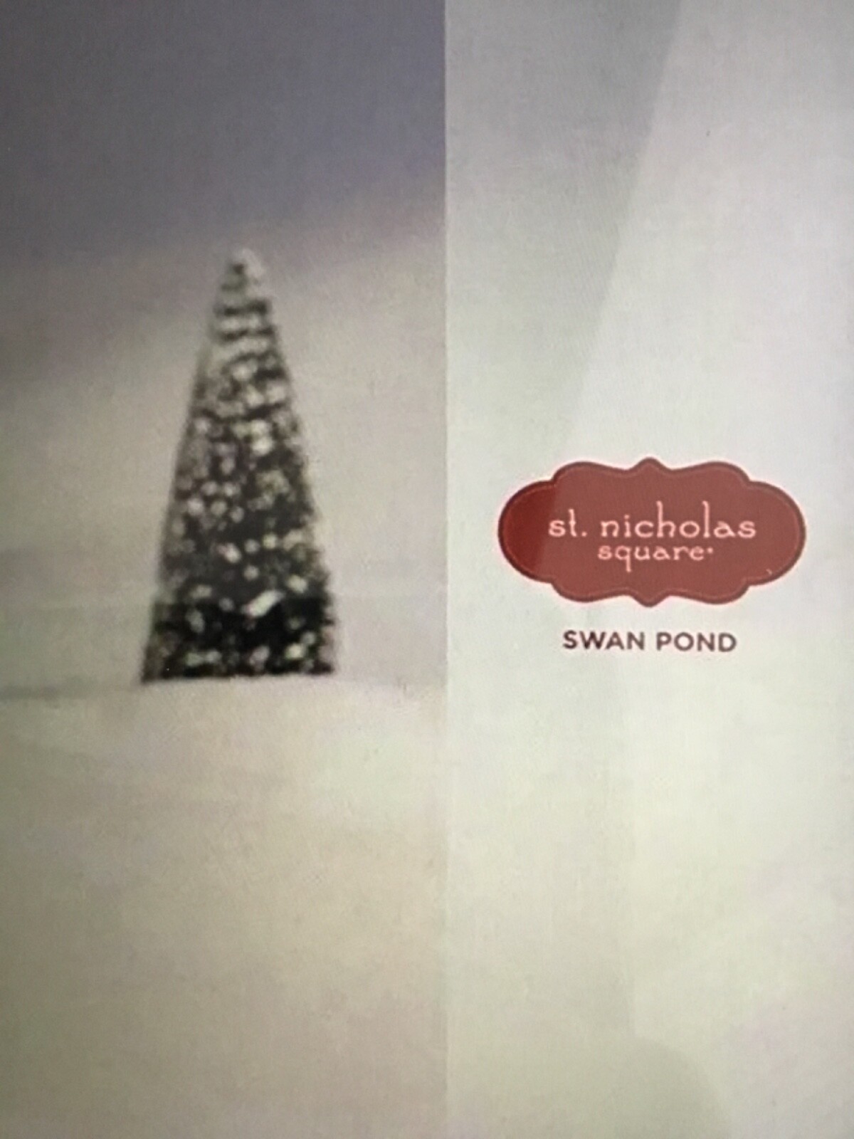 St. Nicholas Square Swan Pond Illuminated Musical NIB RETIRED 2023