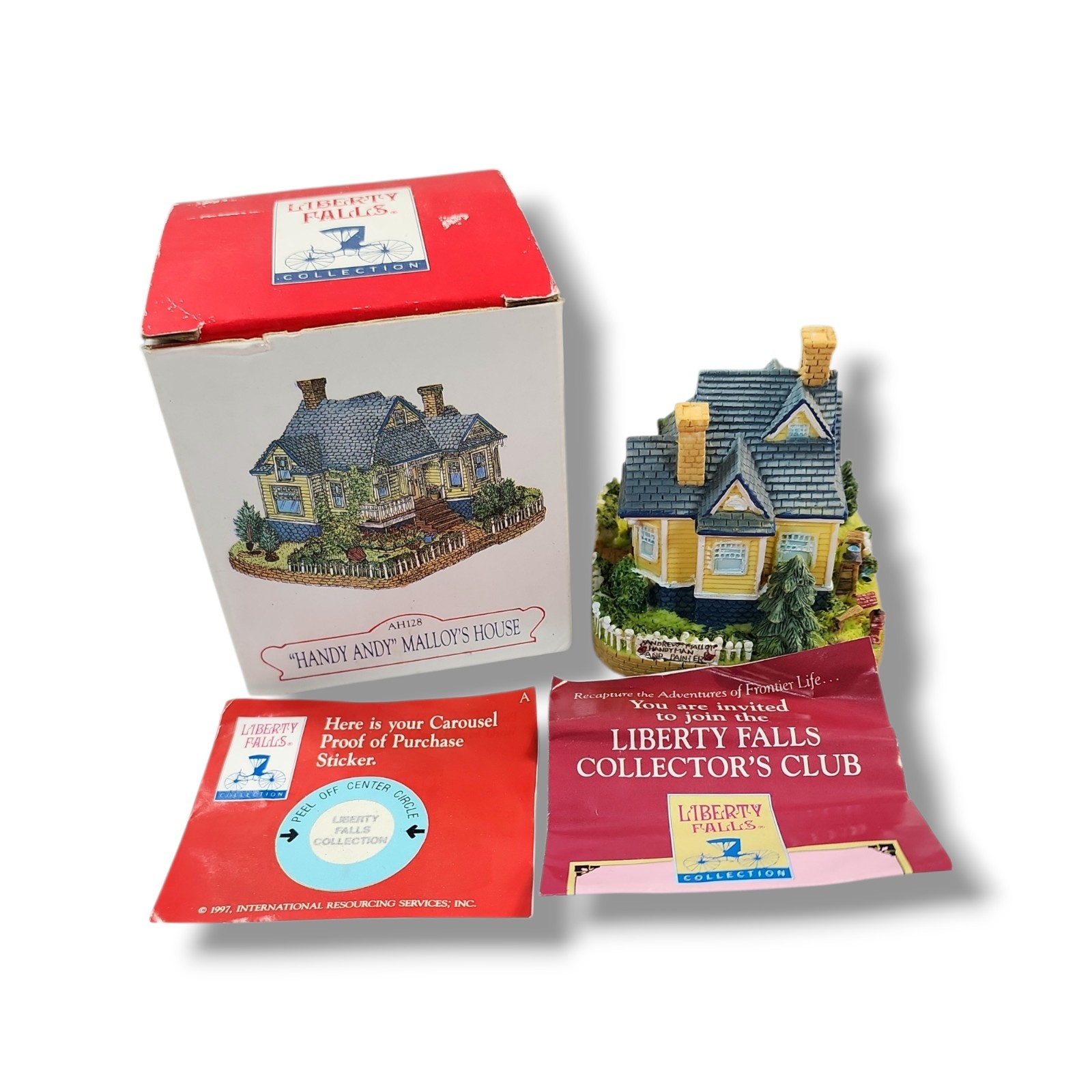 Liberty Falls Collection Handy Andy Malloy’s House AH128 1997 Vintage