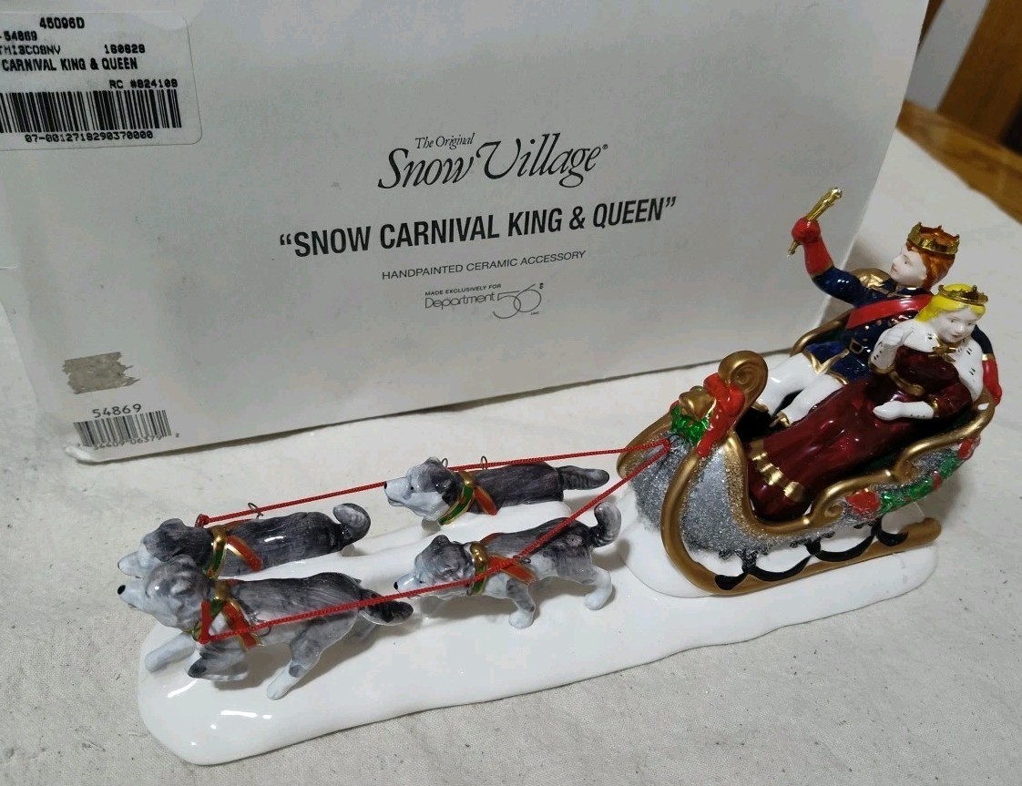 Department 56 Snow Village “Snow Carnival King & Queen” #54869