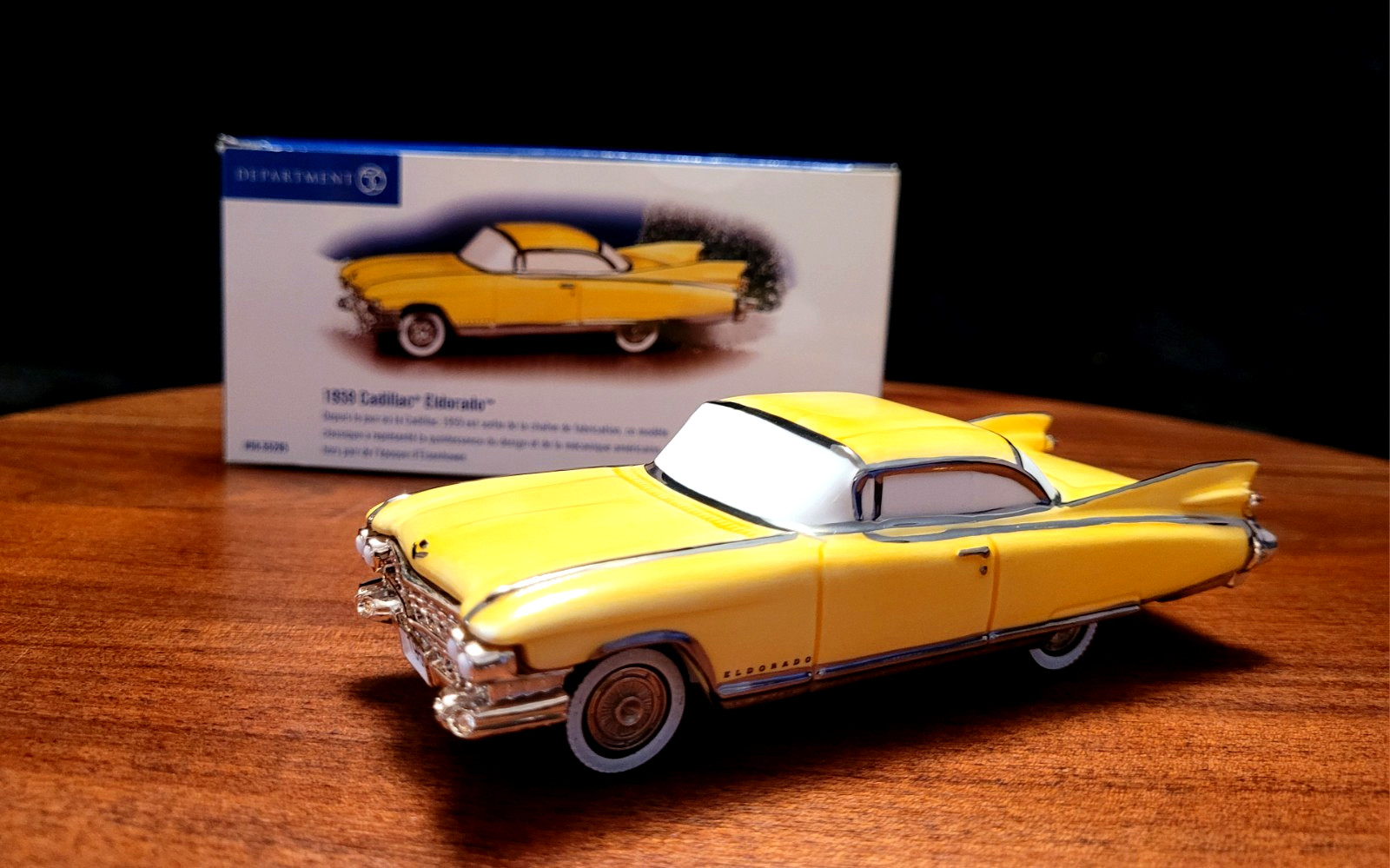 Dept 56 Snow Village Classic Cars 1959 Yellow Cadillac Eldorado Retired ~MIB