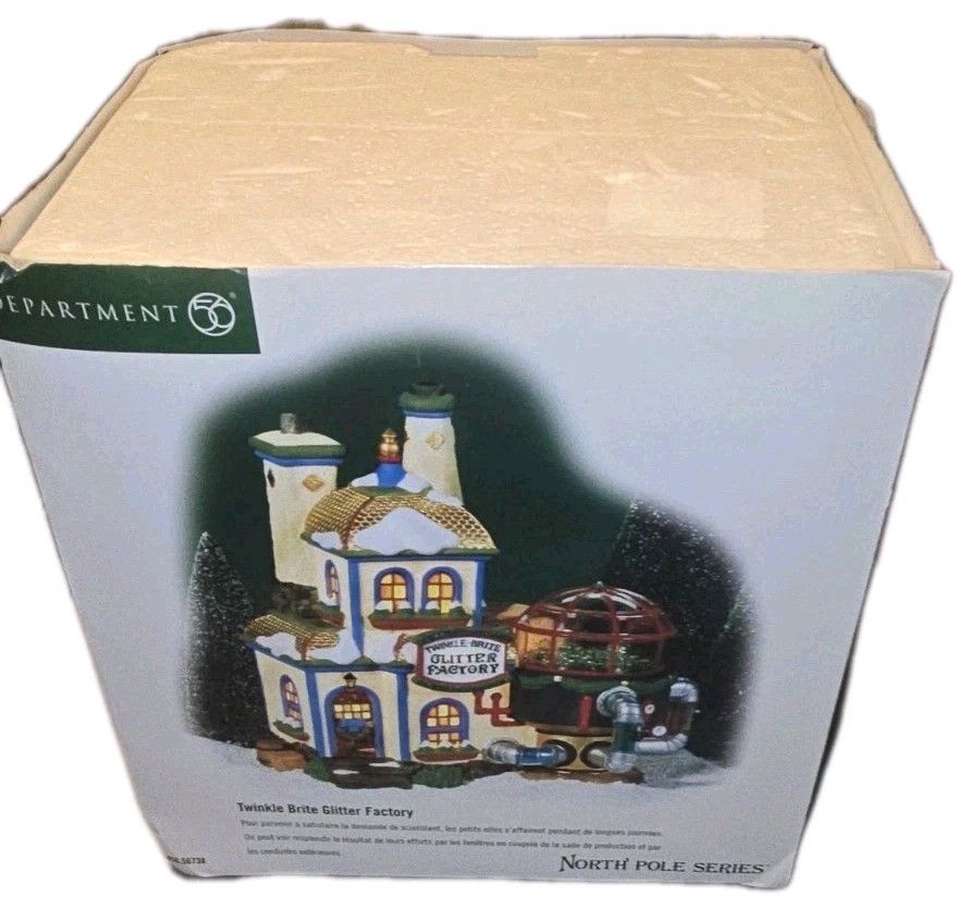 Department 56 Twinkle Brite Glitter Factory North Pole Series #56738U
