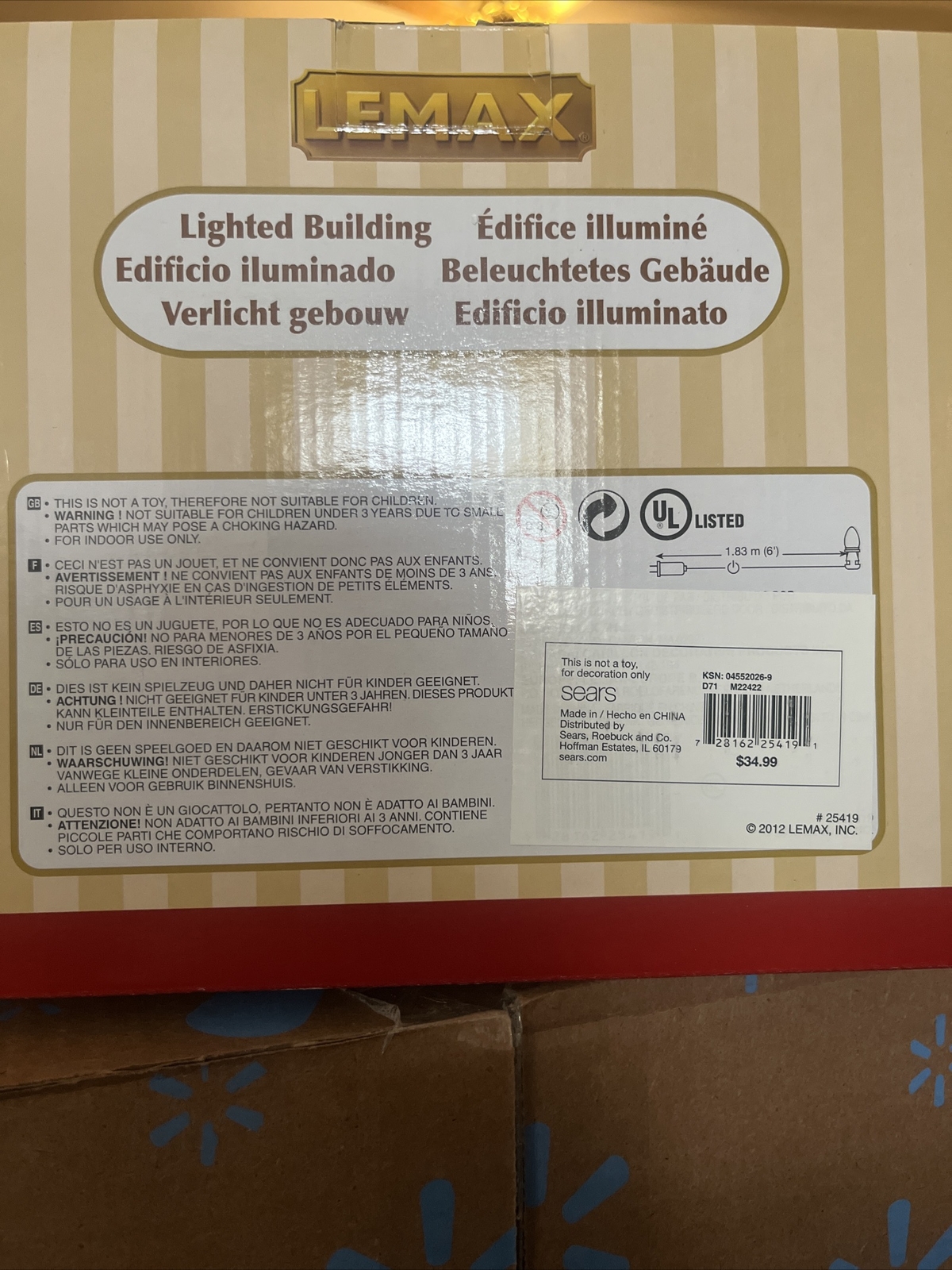 Lemax Hobby House Porcelain Lighted Building Christmas Decor, Collectible