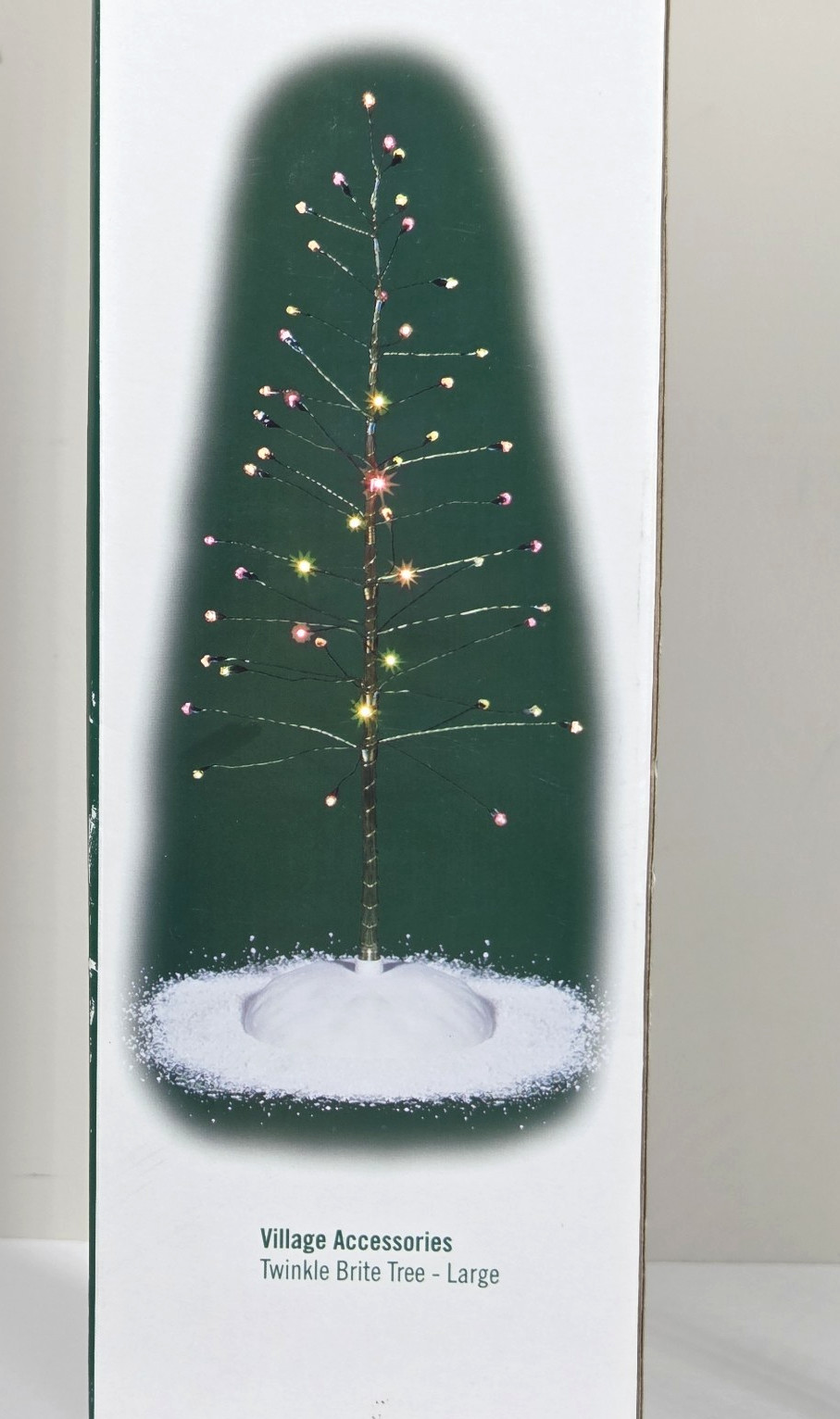 Dept 56 Twinkle Brite Tree Large 12″ Village Accessories 52301 Multi Color w/box