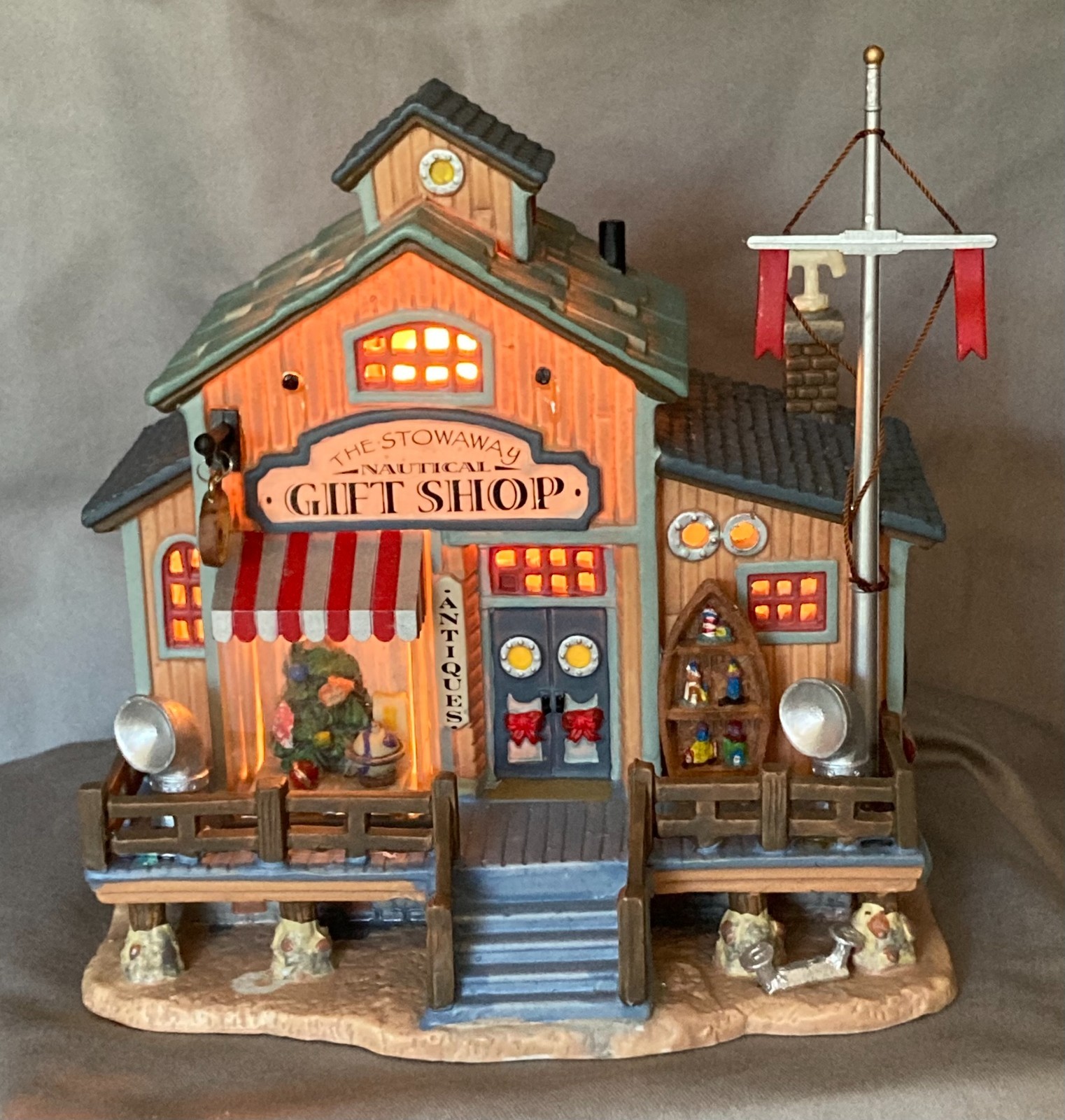 Lemax Village Collection The Stowaway Nautical Gift Shop Plymouth Corners #65403