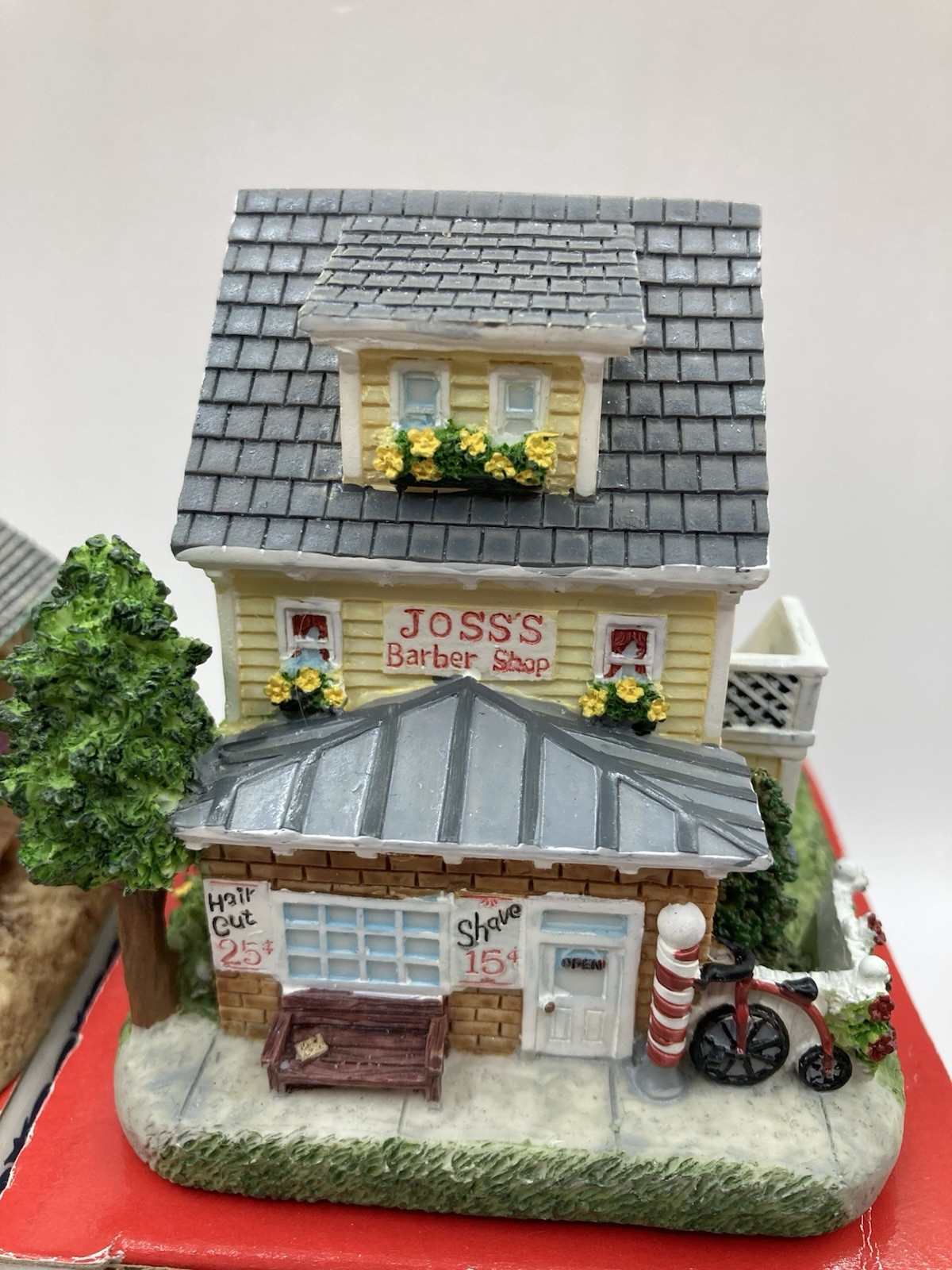 Liberty Falls Americana Collection 3 Mini Village Cottages Barber Shop Grocery +