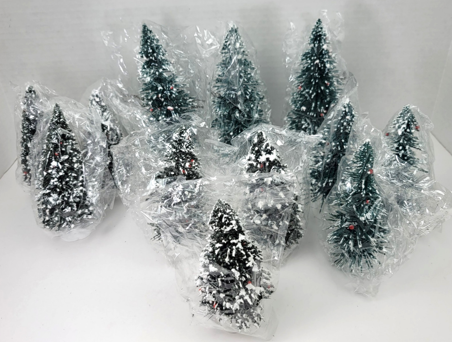 12 Hawthorne Village Christmas Trees Winter Pine Lot 6-8 inch 91224 Accessory