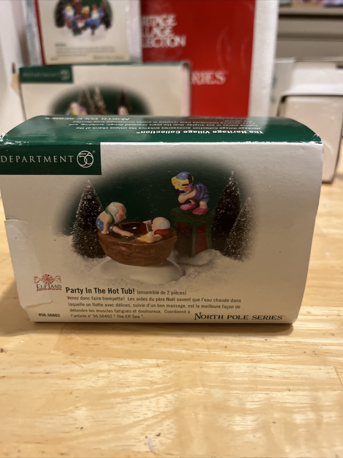 Department 56 Party in the Hot Tub Heritage Village North Pole Series #56.56802
