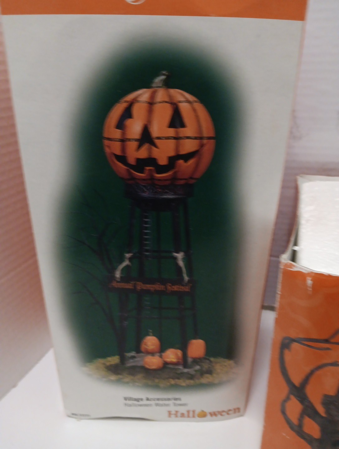 Dept 56 Halloween Water Tower Annual Pumpkin Festival Accessories Lot