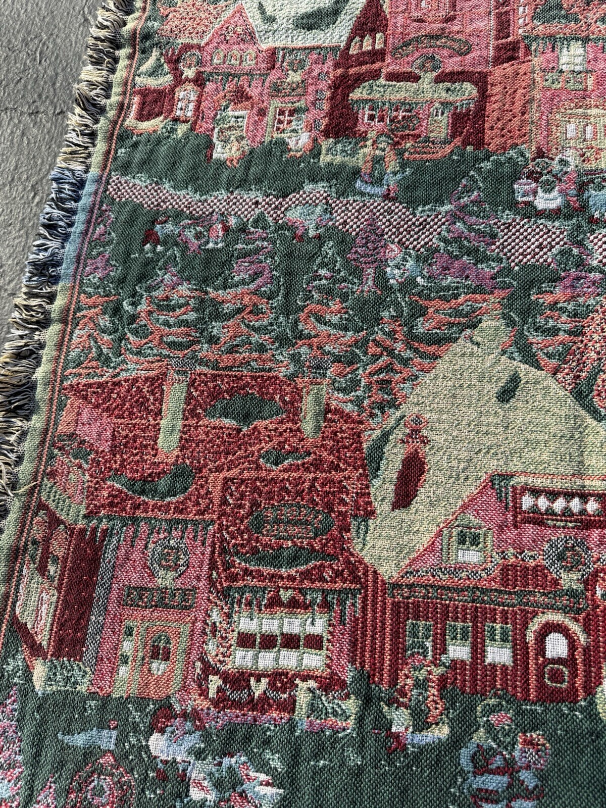 Vintage Christmas Throw