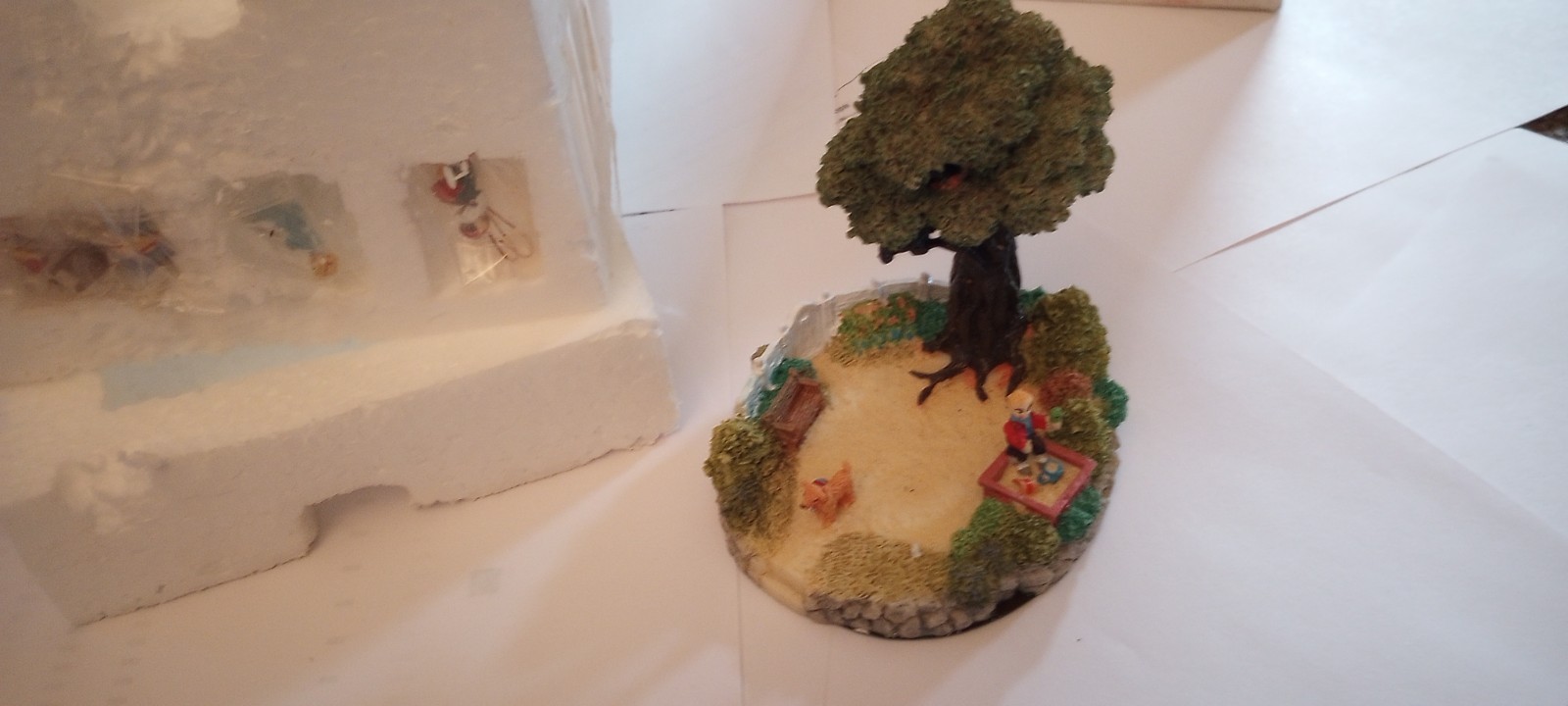 Liberty Falls AH300 Playground Bench Tree Pine Evergreen Sign 1996 Extra Piece