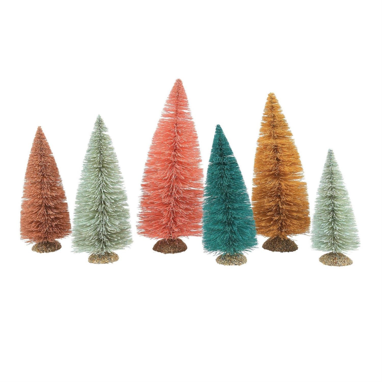 Dept 56 VISTA PINES SET OF 6 TREE General Village Cross Product 6015659 NEW 2025