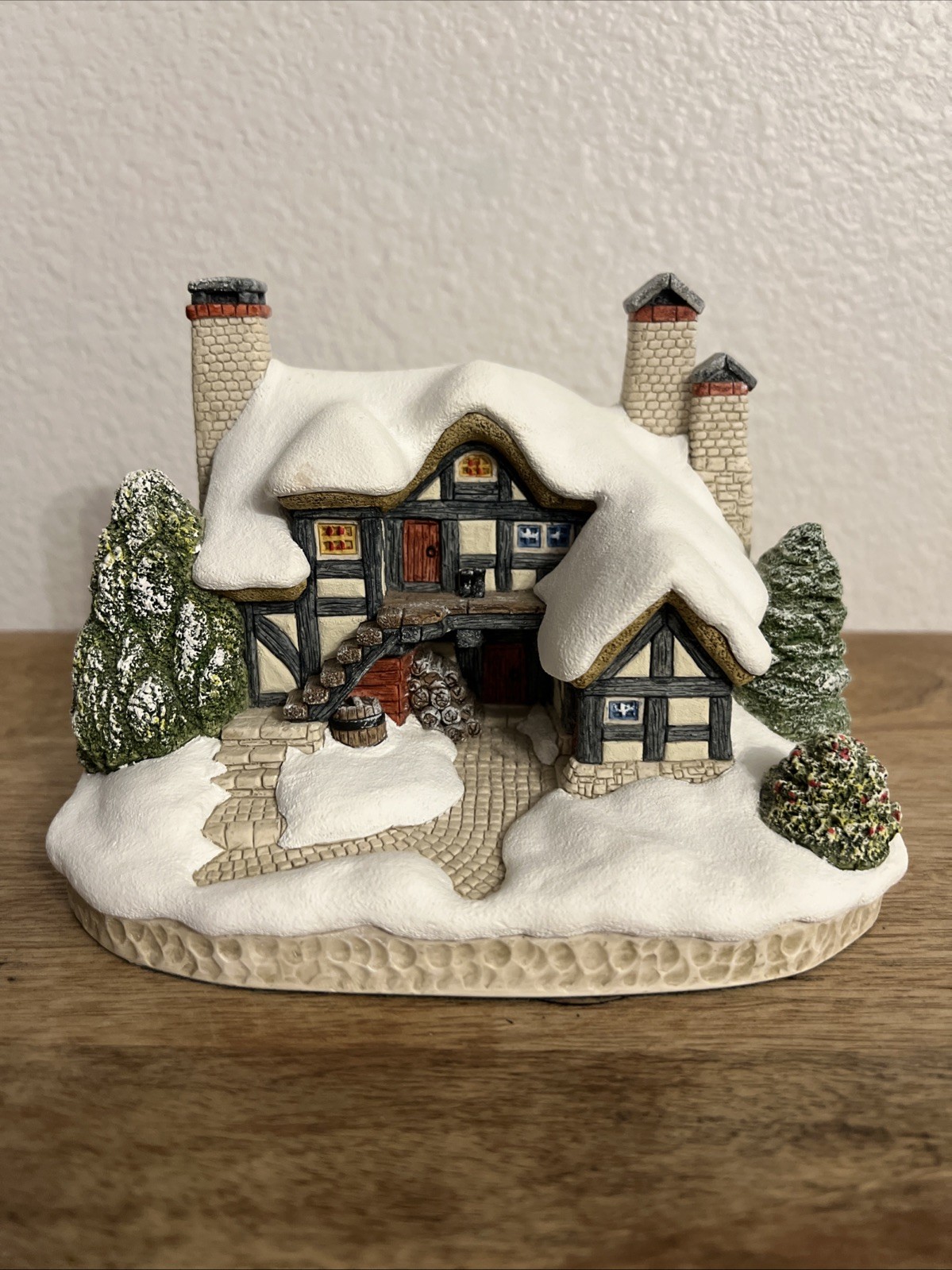 Let It Snow David Winters Cottage Collectors Resin FDW 66 Made In England #1