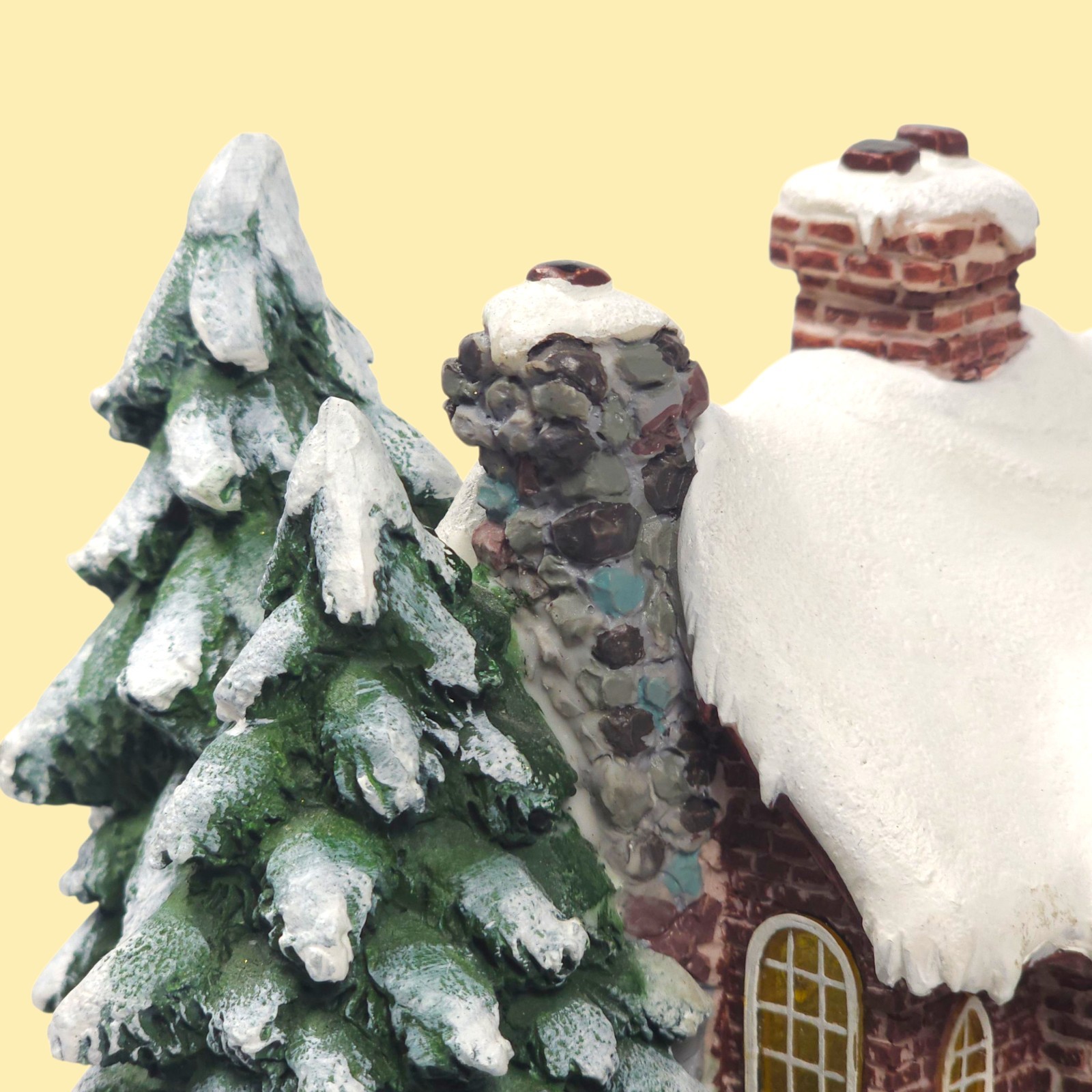 Thomas Kinkade A Village Christmas 2002 Lighted Cottage Snowman House Teleflora