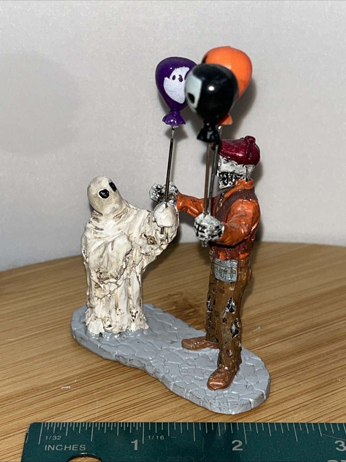 BOOLLOON Balloon SELLER Zombie Ghost LEMAX SPOOKY TOWN Halloween Retired 02800