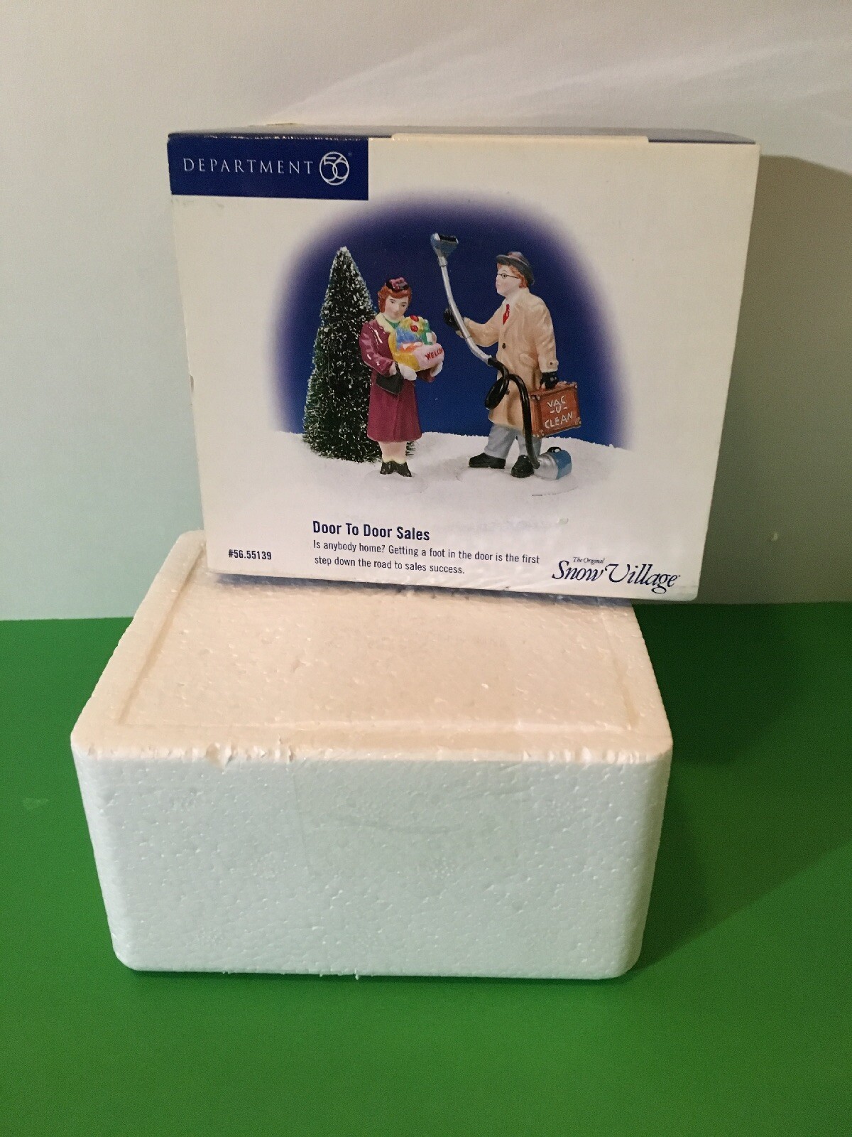 Dept. 56 Snow Village Door to Door Sales Figurine 56.55139 NIB