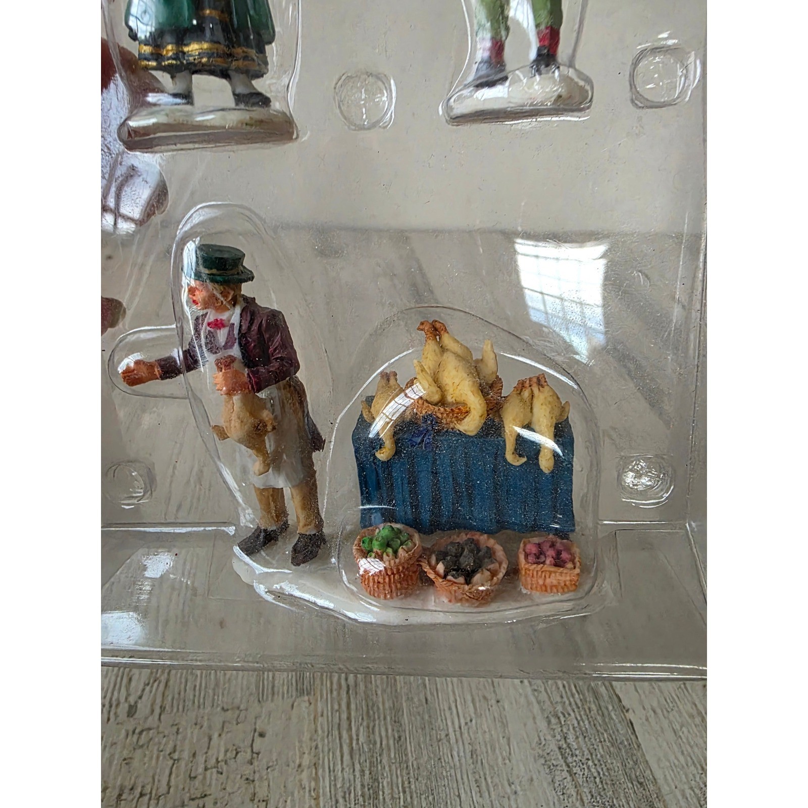 Lemax turkey seller people Victorian village Xmas 9815341 Thanksgiving people