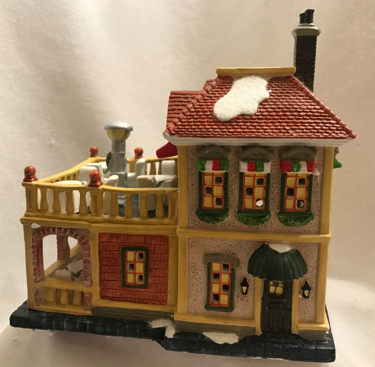 Christmas Village Porcelain Restaurant Collectible 2012 Holiday Inspirations