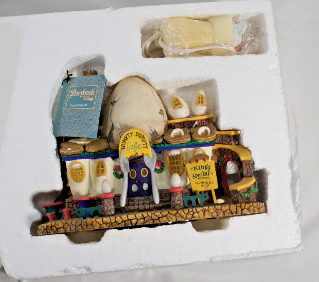 Vintage Dept 56 Storybook Village Humpty Dumpty Cafe New in Box