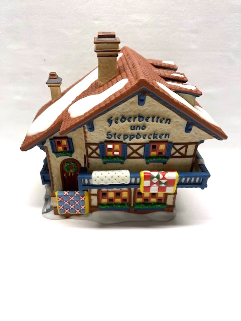 Department 56 Alpine Village “Federbetten Und Steppdecken” Featherbeds & Quilts