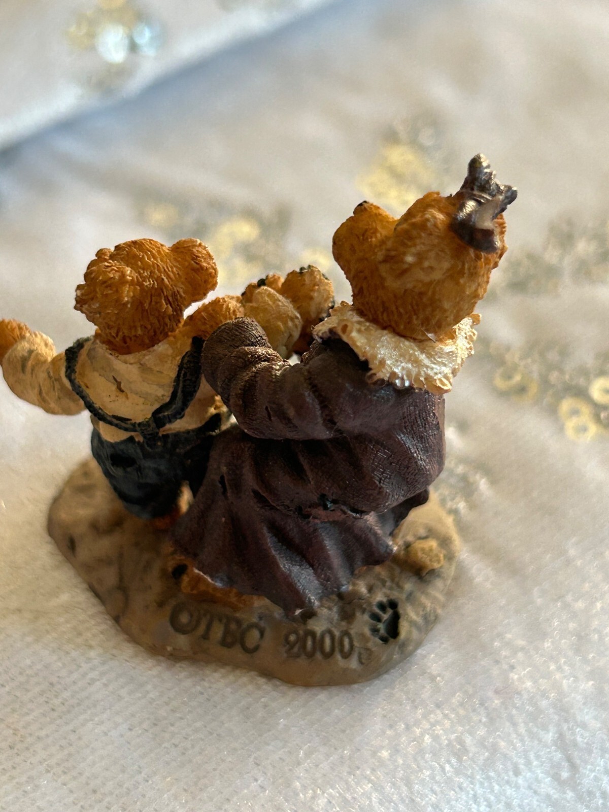 Boyds Town Village Momma Timmy Bear Figurine 2000 TBC Vintage Collectible Small