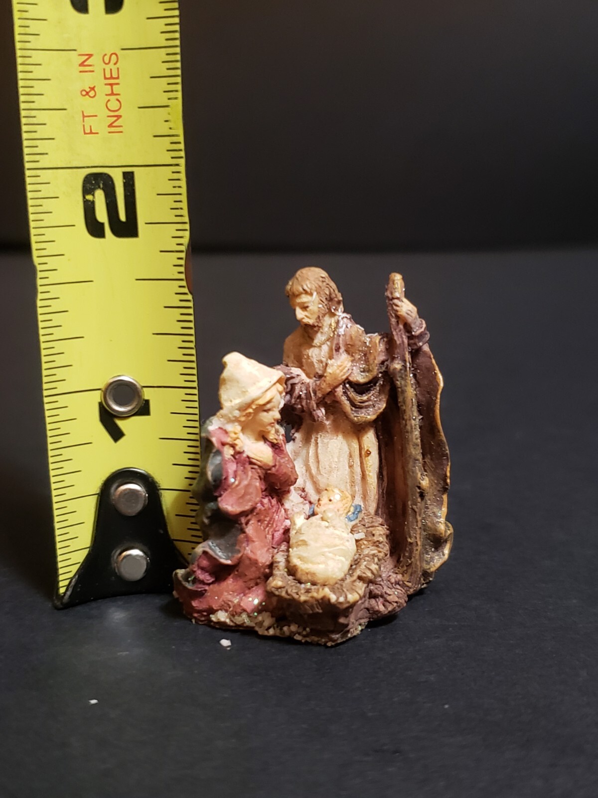 Holiday Time Santas Workbench Christmas Village Nativity Scene Jesus Joseph Mary