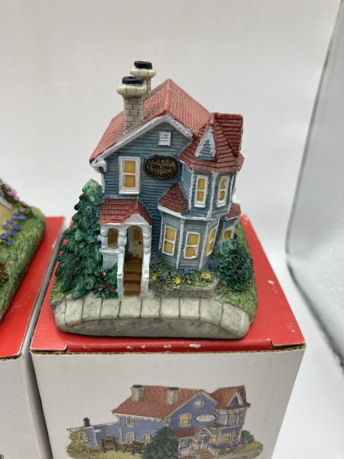 Liberty Falls Americana Collection 3 Mini Village Cottages Barber Shop Grocery +