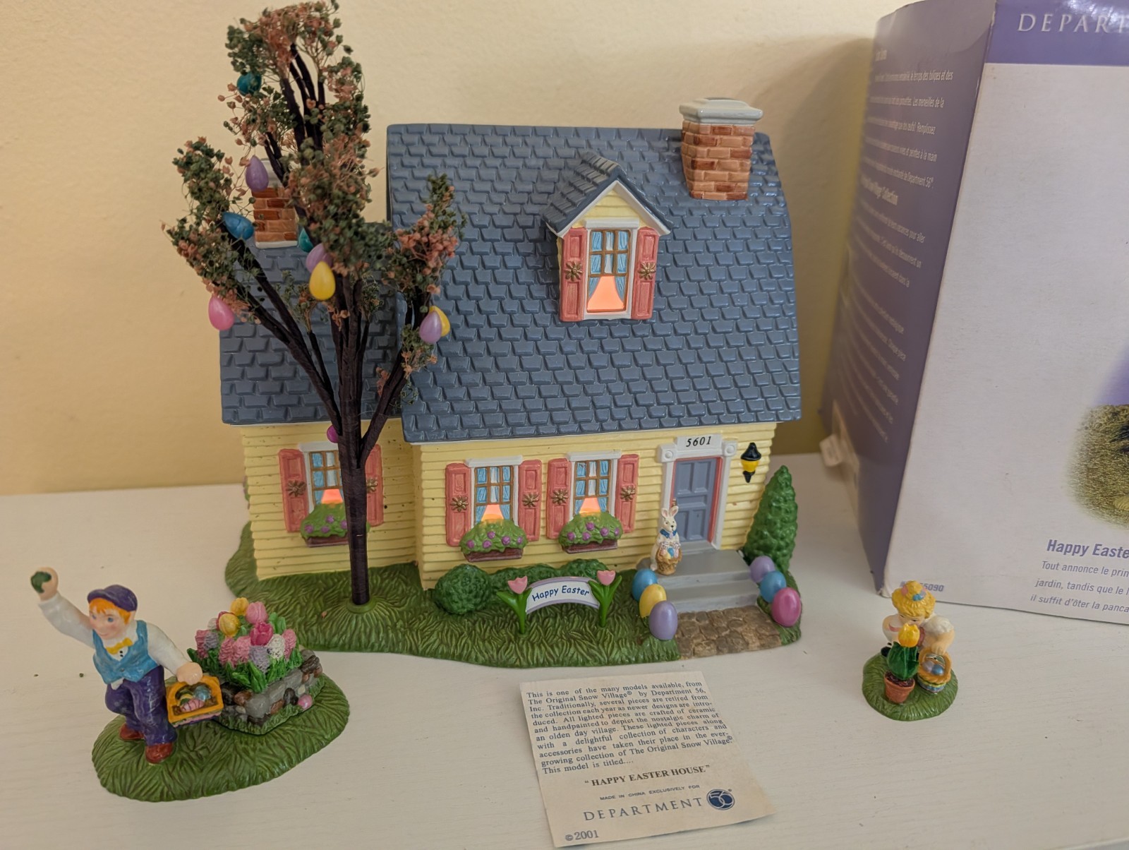 Happy Easter House Set of 3 Snow Village – Dept. 56 In Box