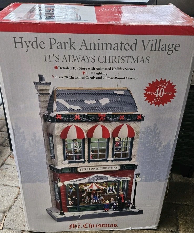 Mr Christmas Hyde Park Animated Village It’s always Christmas Lights Sounds