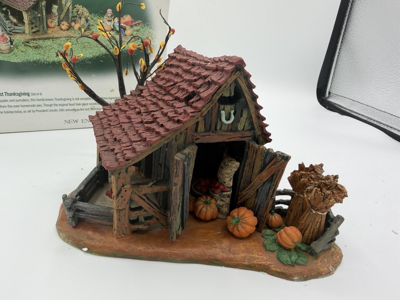 🏡 Dept 56 New England Village “It’s Almost Thanksgiving” 1999 🦃🍂 EUC–4 Pc Set