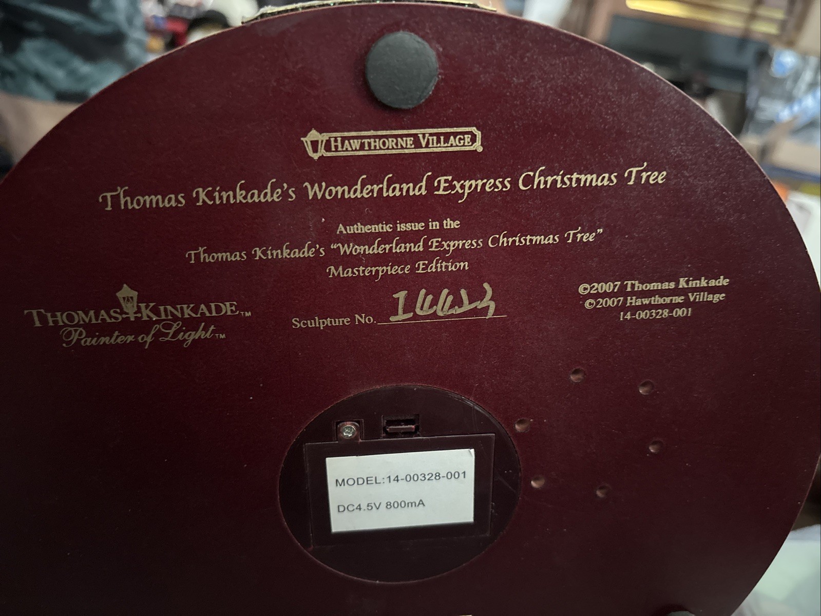 Hawthorne Village Thomas Kinkade Wonderland Express Christmas Tree – Train Music