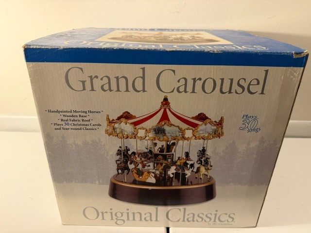 Mr. Christmas Grand Carousel Musical Rotating 30 Classic Songs