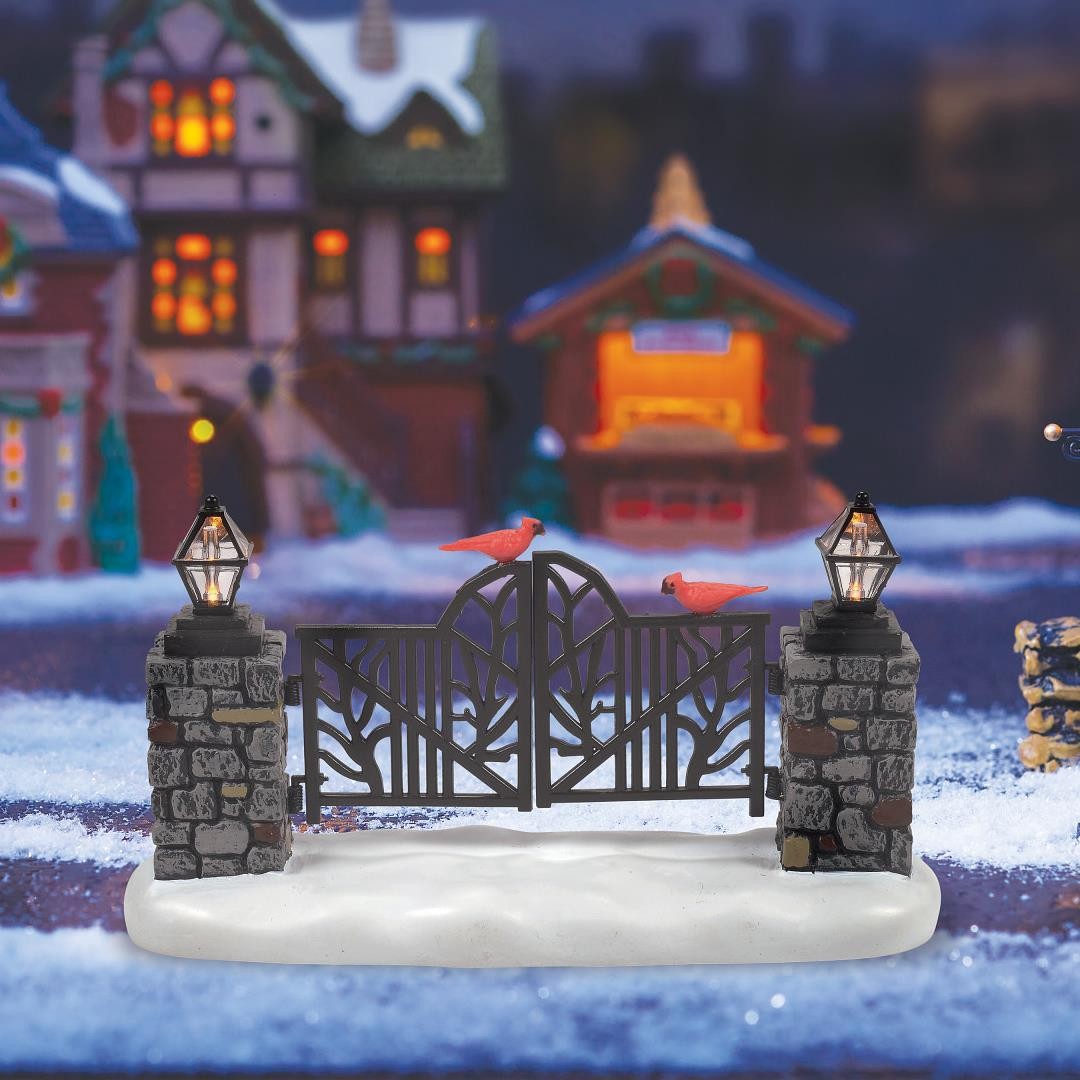 Department 56 Cross Product Accessory Cardinal LIT Christmas Gate 6013635