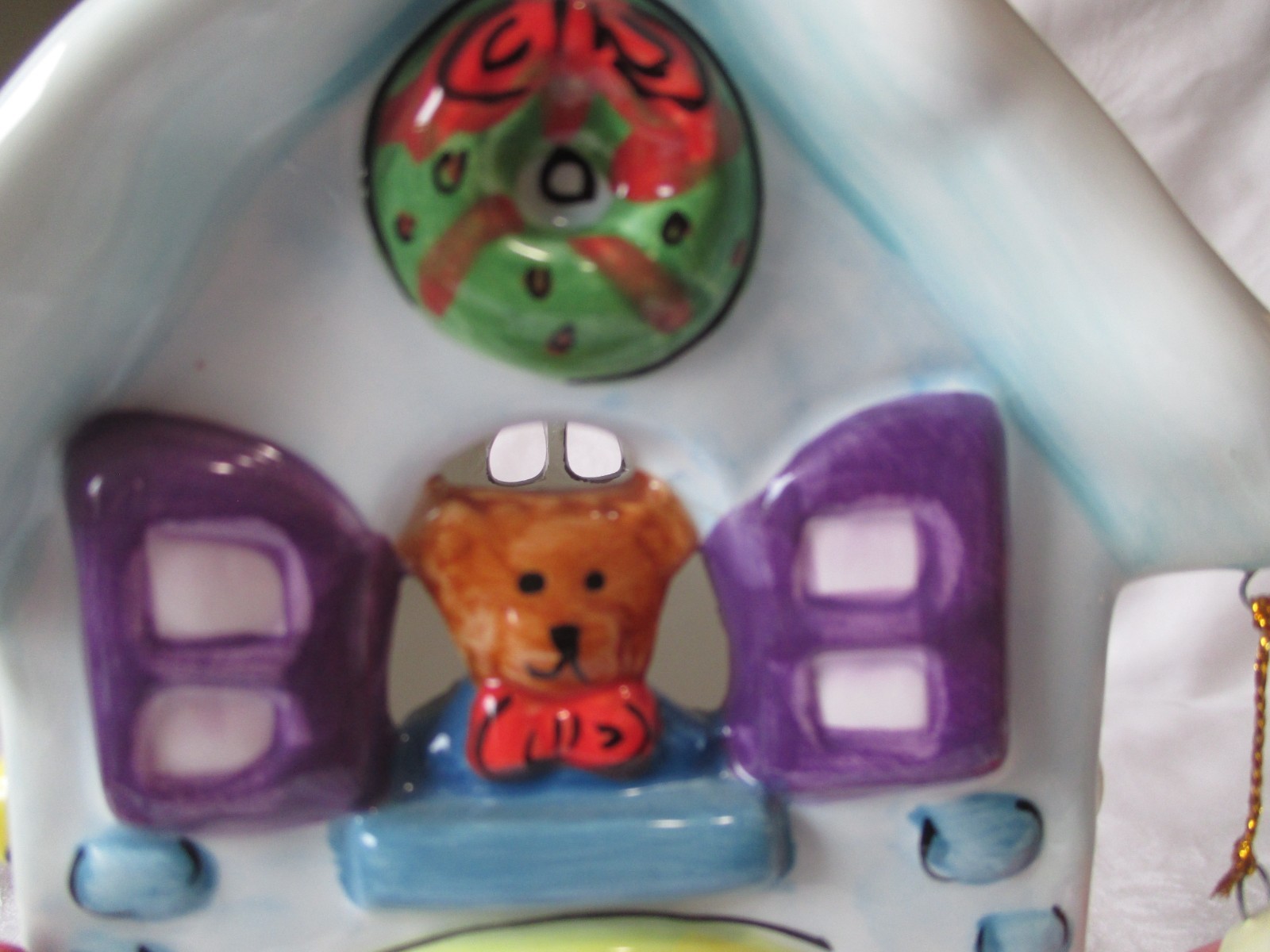 Elements TOY SHOP Christmas Tea-Light CANDLE HOLDER~Holiday Village~Ceramic