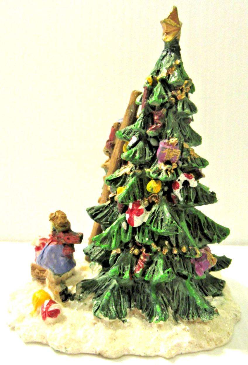 COBBLESTONE CORNERS “WINDHAM HEIGHTS: DECORATING THE CHRISTMAS TREE” ~ RARE !!!