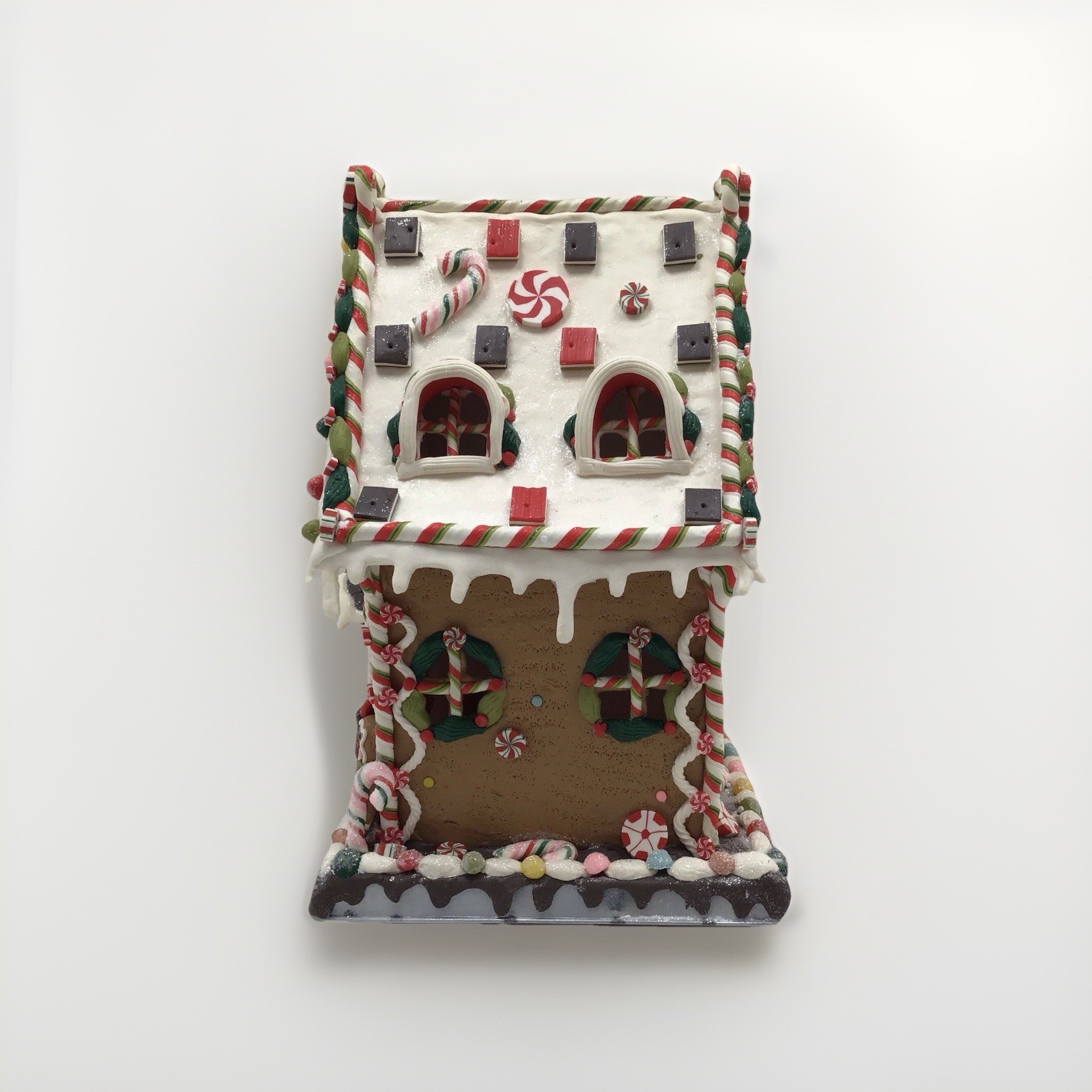 Kurt Adler 13.25 inch Multicolor Gingerbread House With Lights Open Box