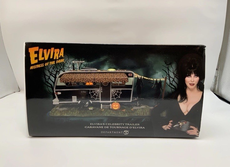 Department 56 Mistress of the Dark Elvira’s Celebrity Trailer New 2022