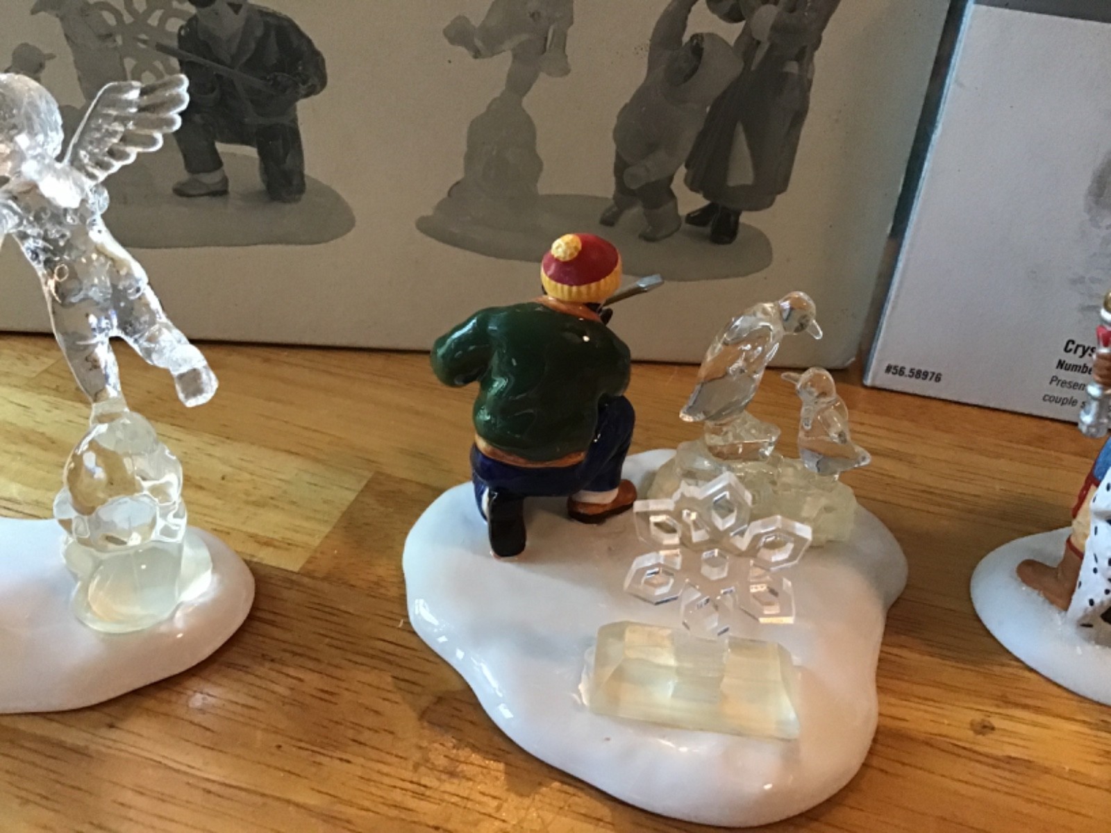 Dept 56 Snow Carnival Ice Sculptures + Crystal Ice King & Queen