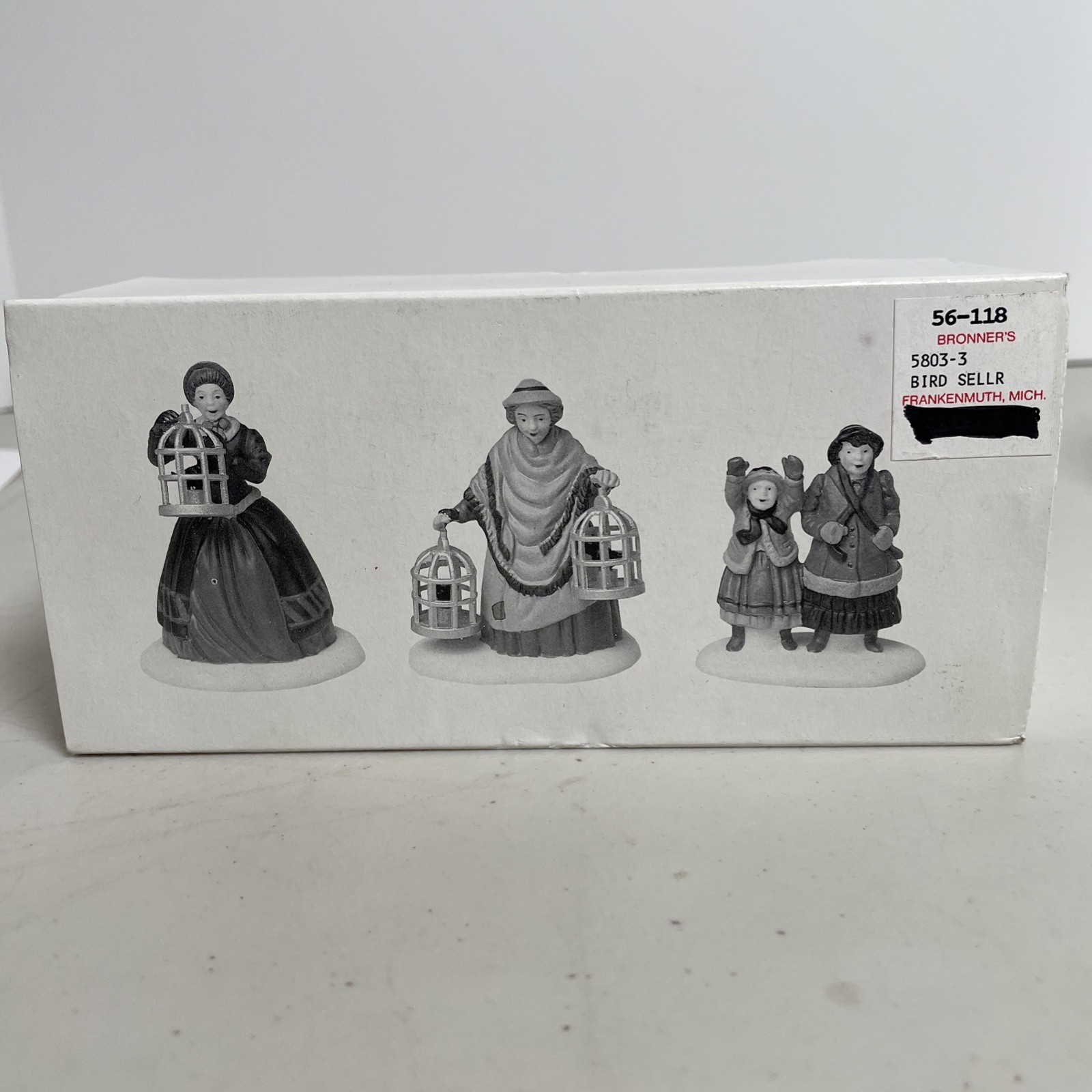 Dept 56 Heritage Village Set Of 3 “The Bird Seller” 5803-3 Christmas