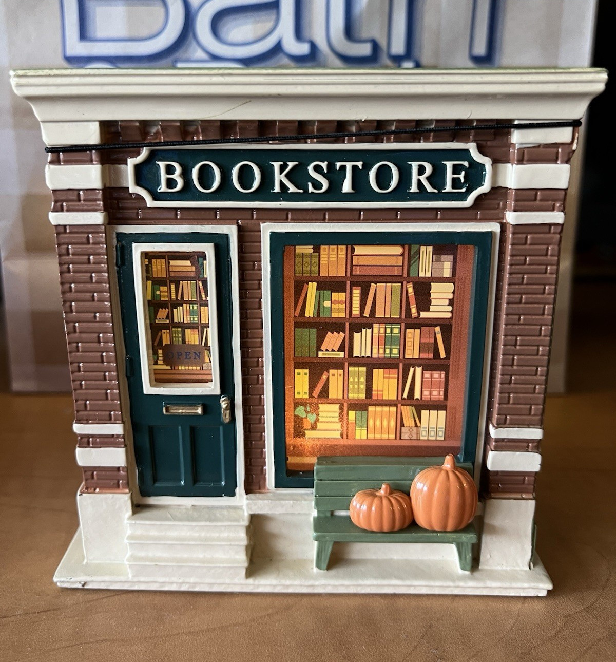 Bath & Body Works Bookstore and Coffee Shop Cafe Light-Up Candle Holder New!