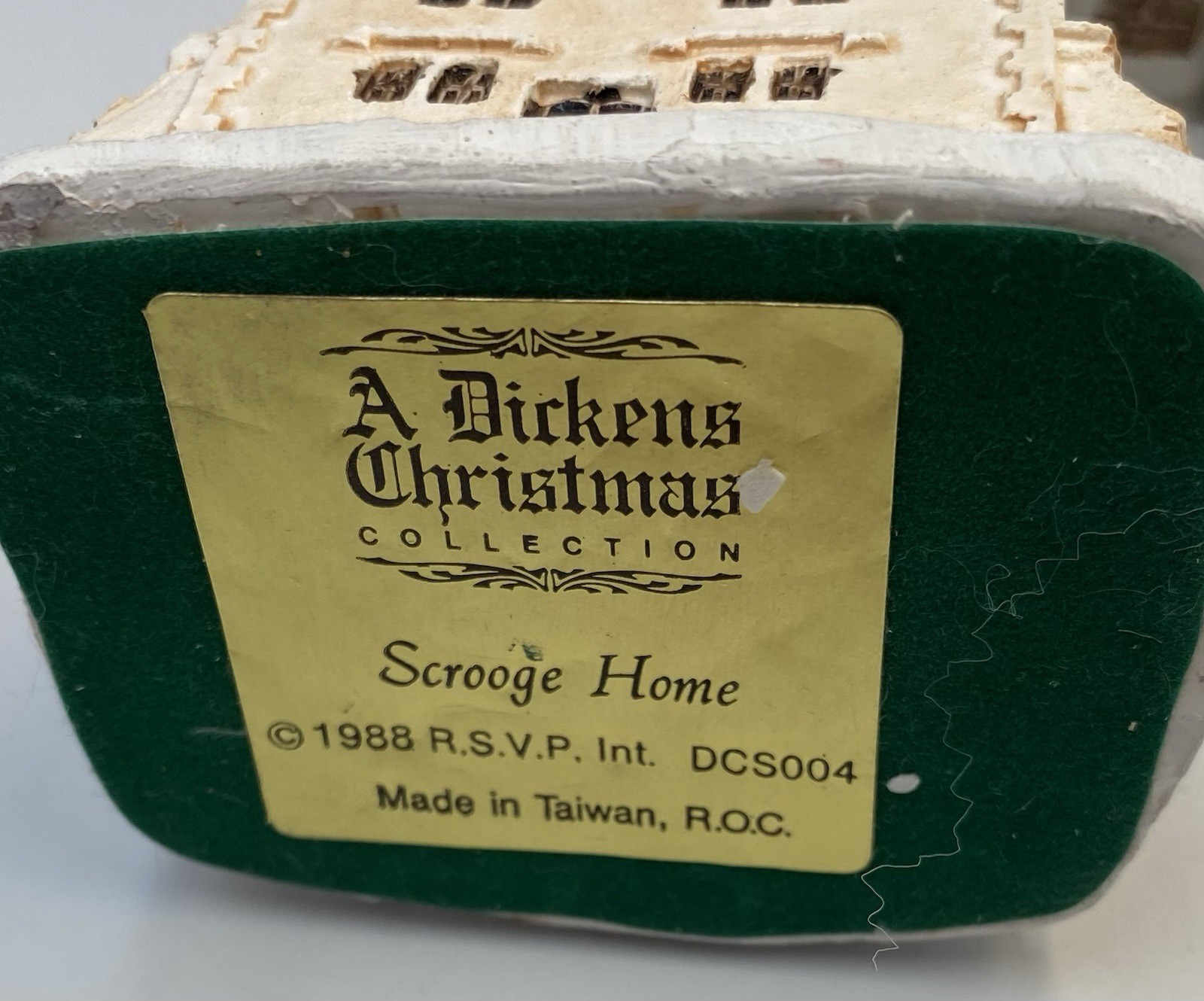A Dickens Collection Cottage W/Box Scrooge House Cratchit House Butcher Lot Of 3