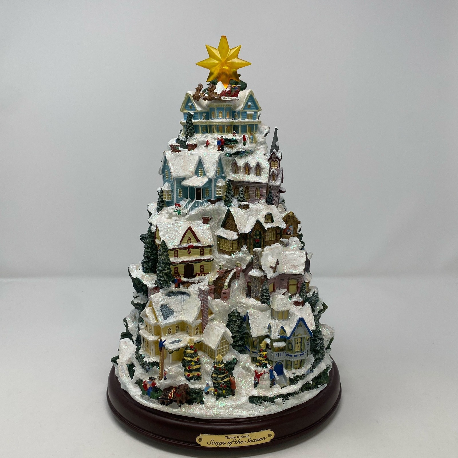 Thomas Kinkade Bradford Exchange Songs of the Season 12″ Lighted Village