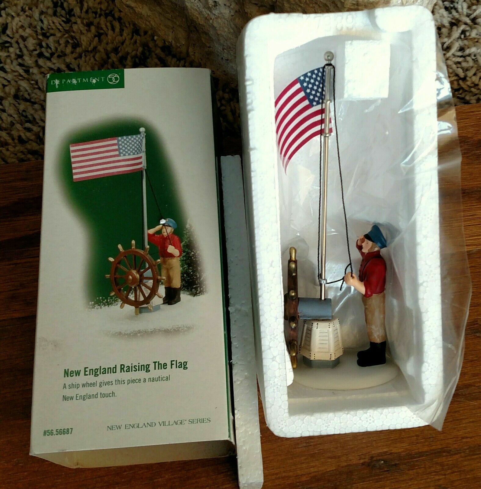 New England Raising The Flag #56687 Department 56 – BUYER GUARANTEE