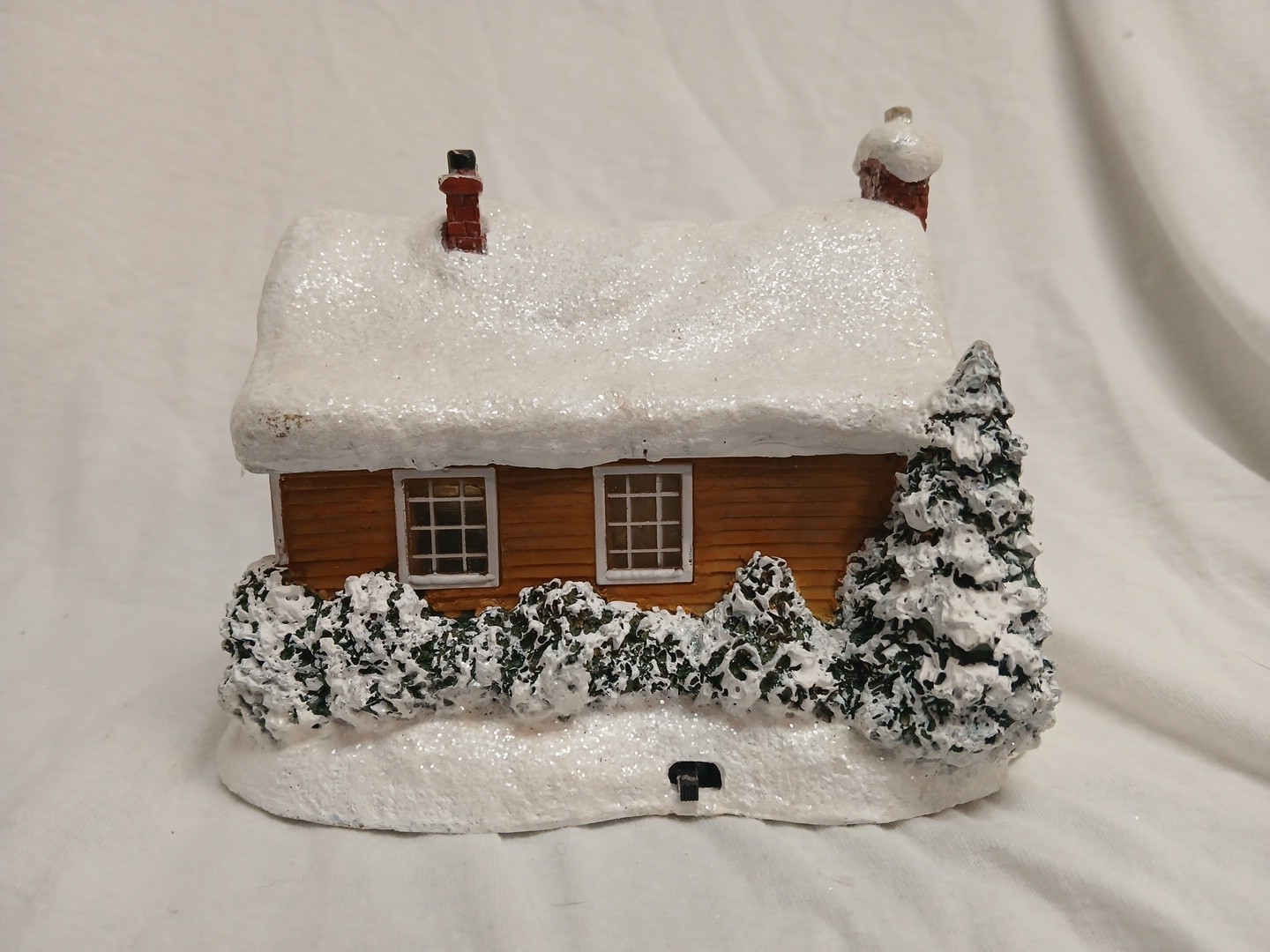 Thomas Kinkade Childhood Home Lighted Village Teleflora 2008 Christmas Cottage